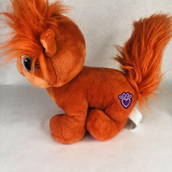 Build A Bear Disney Palace Pets Aurora Plush Orange Treasure Cat Ariel Stuffed - Picture 7 of 12